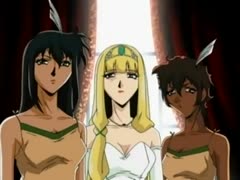 Anime princess got fucked and pounded by muscular soldiers